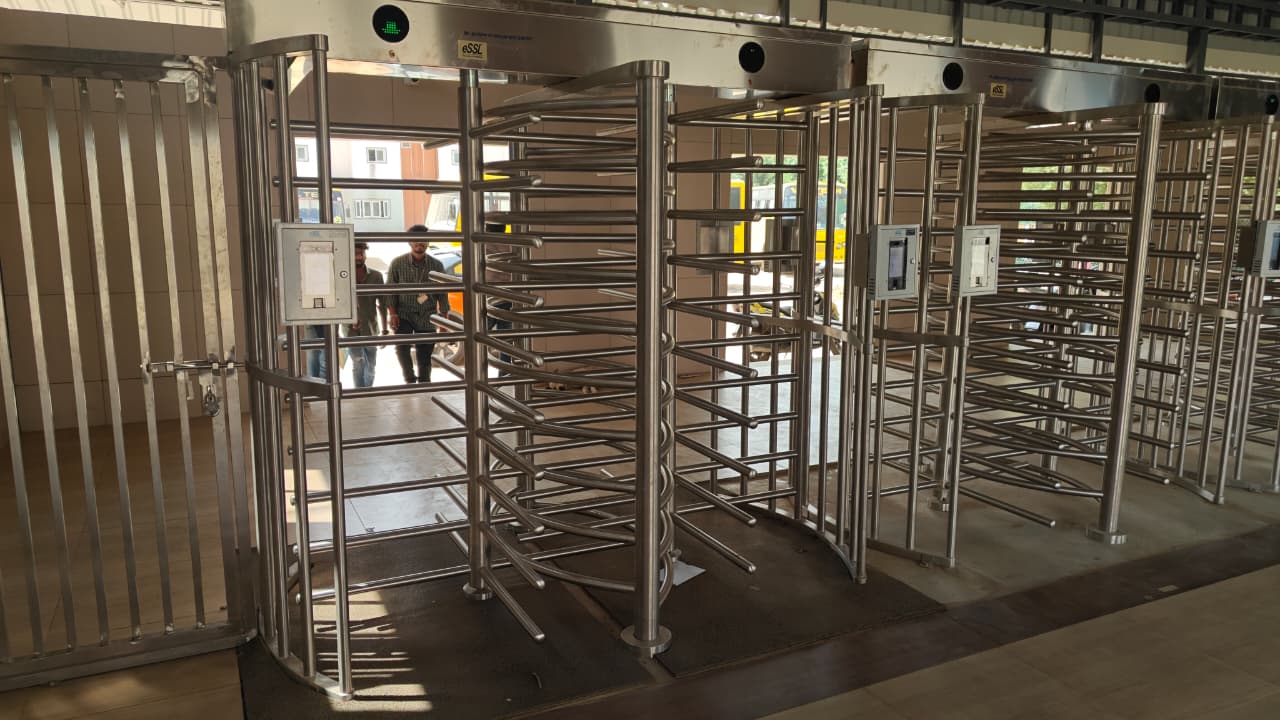 Vel Tech Boys Hostel turnstile installation